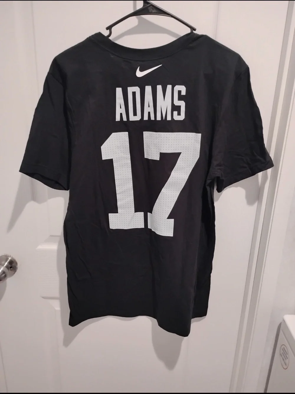 Nike Black Raiders #17 Short Sleeve Graphic Tee